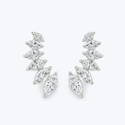 Marquise Cut Climber Earrings