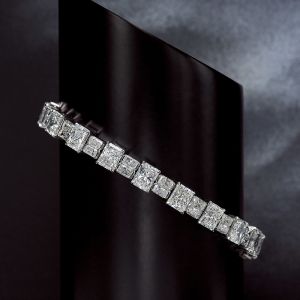 Classic Radiant Cut White Sapphire Tennis Bracelet