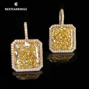 Halo Princess Topaz Drop Earrings
