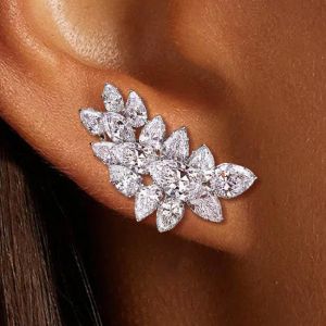 Pear Cut Stud Earrings 