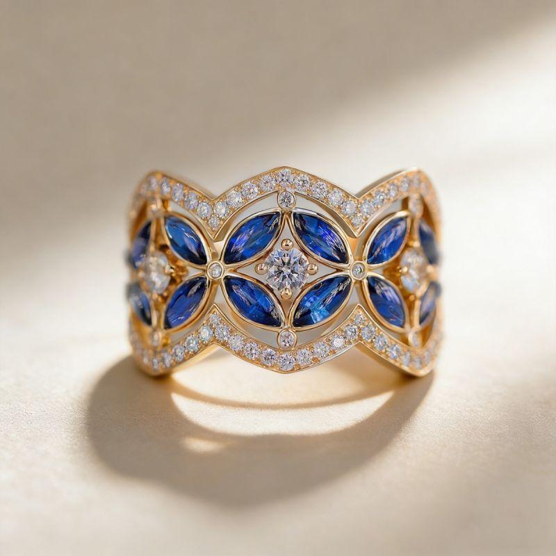 Blue Sapphire Wedding Band Ideas: Elegant Styles for a Timeless Look